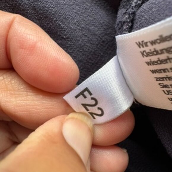 Eileen Fisher Pull On Straight Leg Pants Womens Petite Small Navy/Gray - Picture 8 of 10